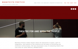 ScreenShot of Manifesto Poetico Website