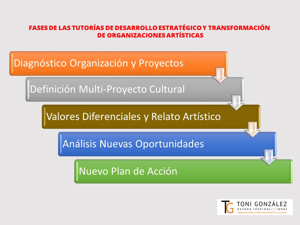 Bloques para tutoría de desarrollo estratégico y transformación del modelo de negocio