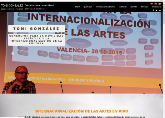 Nueva web 2017. Captura de pantalla