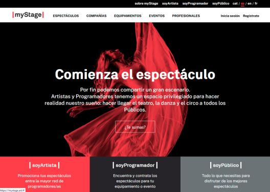 myStage.art es una plataforma “matchmaking” para artistas y programadores de las artes escénicas